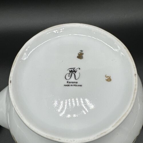 Korona Poland Teapot W/ Creamer and Sugar, Rose Garden Design