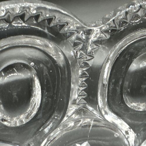 Moon and Stars Glass Compote, 7 1/4” T X 7 1/8” W