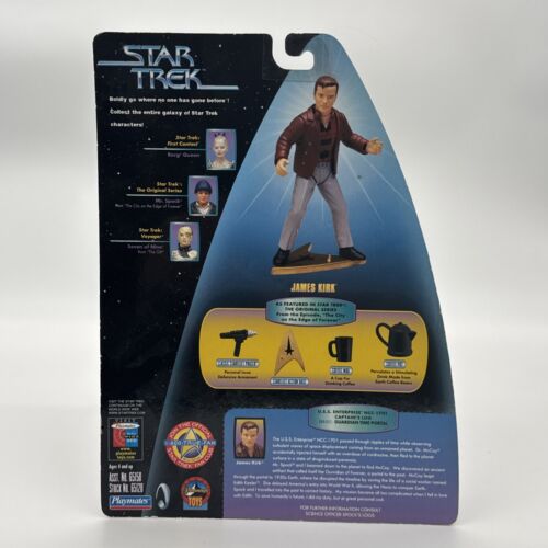 Star Trek Captain James Kirk Playmates 1998 Warp Factor Series 5 Figure 65128