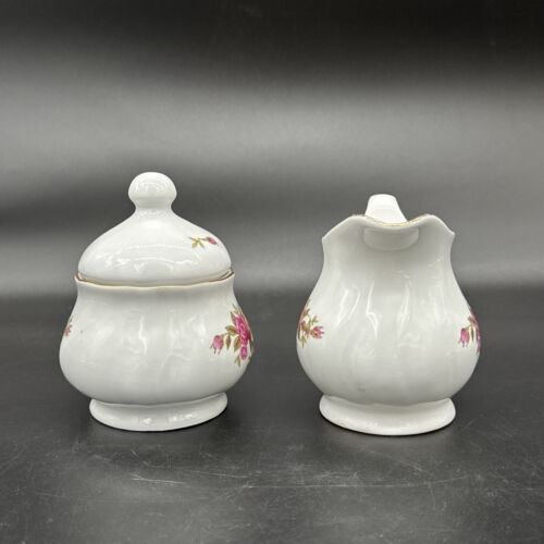 Korona Poland Teapot W/ Creamer and Sugar, Rose Garden Design