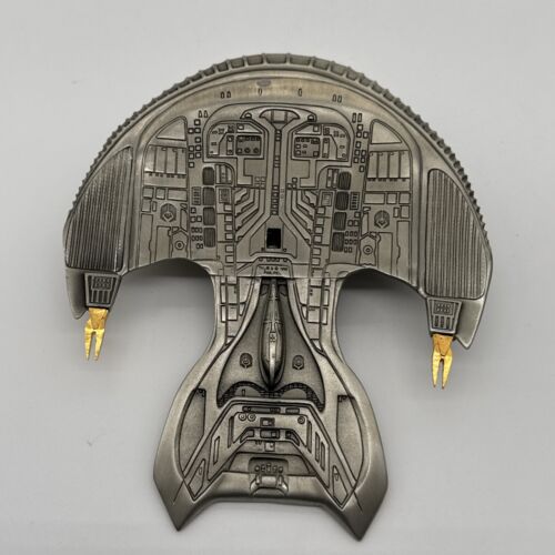1992 STAR TREK Ferengi Marauder by The Franklin Mint - Pewter