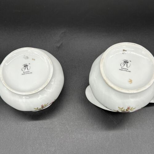 Korona Poland Teapot W/ Creamer and Sugar, Rose Garden Design