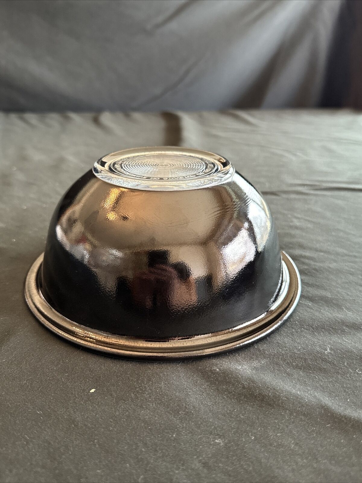 Vintage Corning/Pyrex Black Clear Bottom 1 QT/1L Mixing Bowl #322