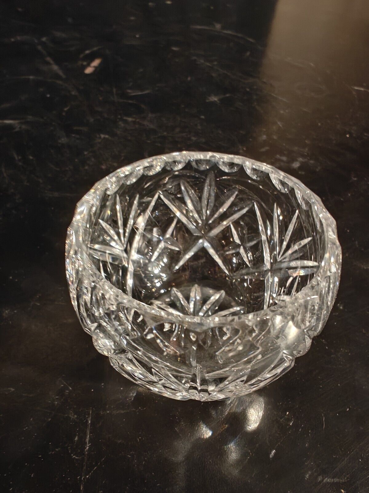 Vintage Clear Crystal 2.5" Votive Tealight Candle Holder