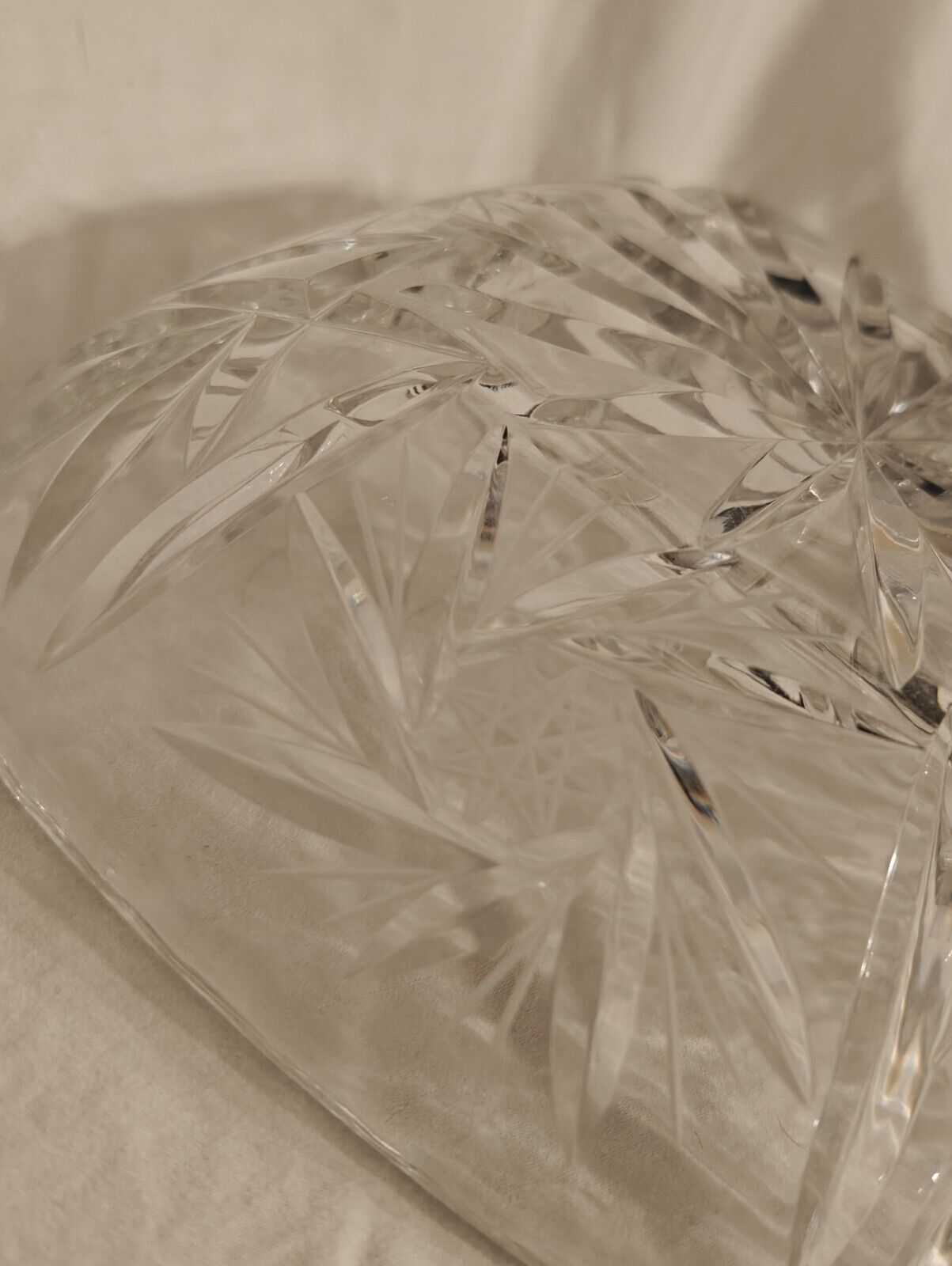 Vintage Eapg Anchor Hocking American Press Cut Star Pattern Glass Candy Dish