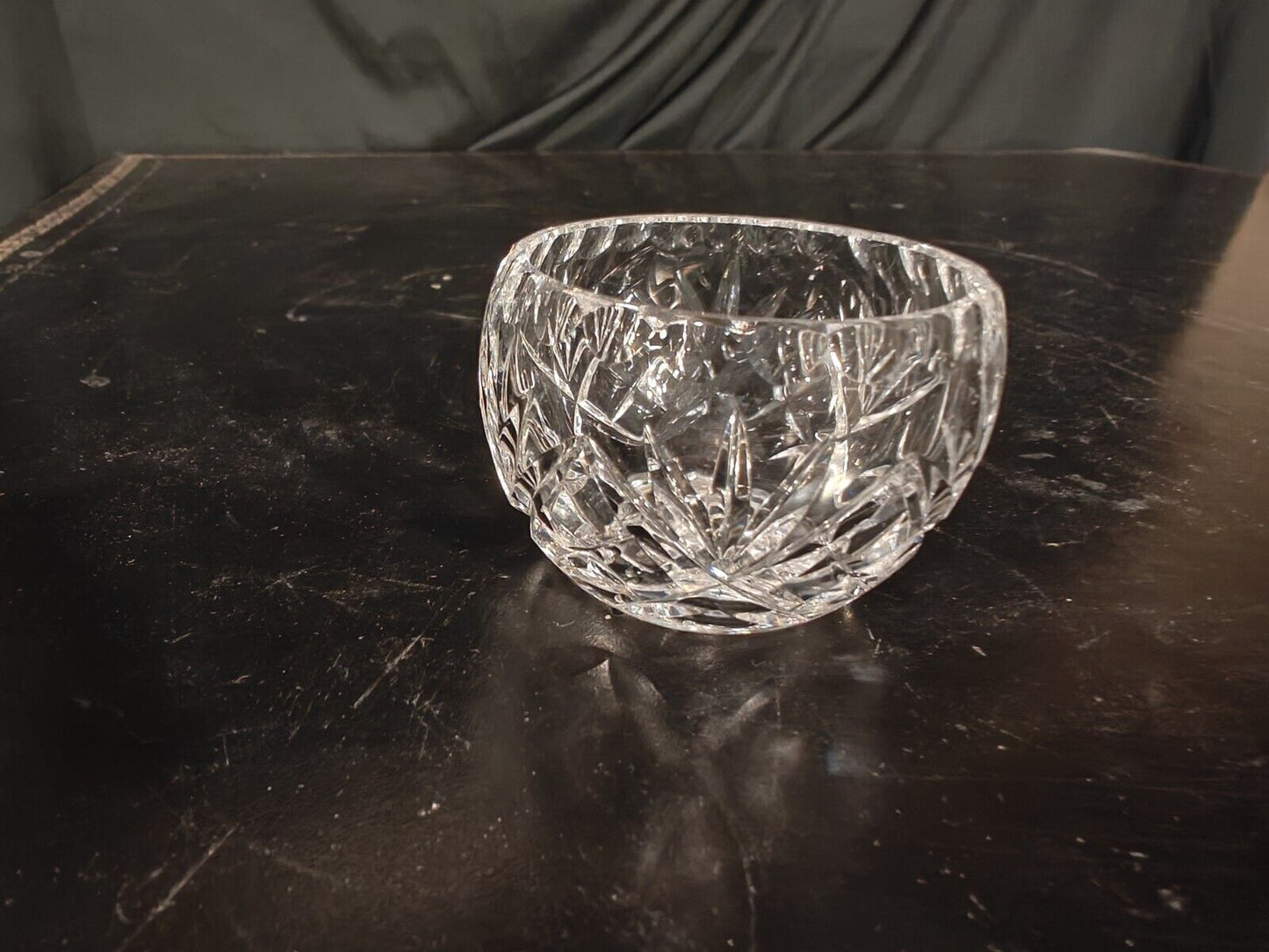 Vintage Clear Crystal 2.5" Votive Tealight Candle Holder