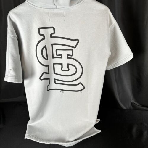 St. Louis Cardinals Fanatics Signature Super Soft Fleece SS Hoodie/gray-Medium