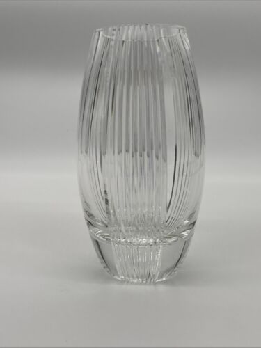 Lenox Crystal Glass Handcut Vase 7.25”T