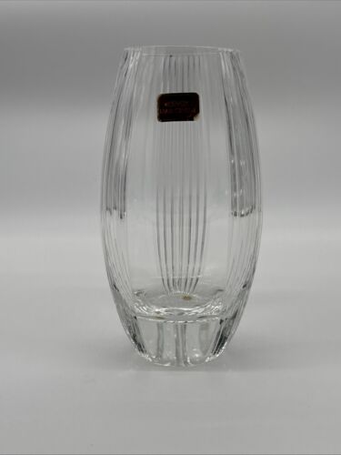 Lenox Crystal Glass Handcut Vase 7.25”T