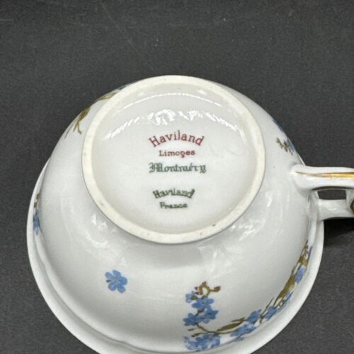 Haviland Limoges Montmery, Tea Cup and Saucer