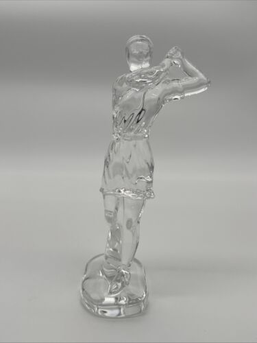 Waterford Crystal Lady Golfer Paperweight