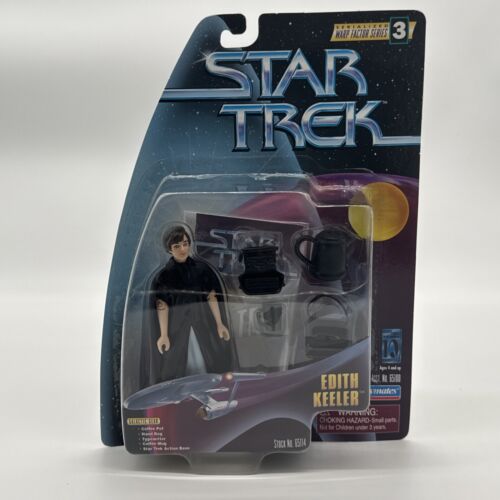 Playmates 1997 Star Trek Warp Factor Series 3 EDITH KEELER Figure #65114 ~ MOC