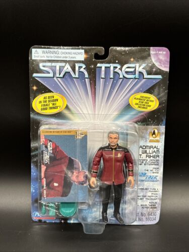 1996 Playmates Star Trek Next Generation Admiral William T. Riker Action Figure