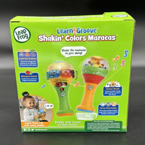 NEW! Leap Frog Learn Groove Shakin Maracas Color Electronic Counting ~ Learning