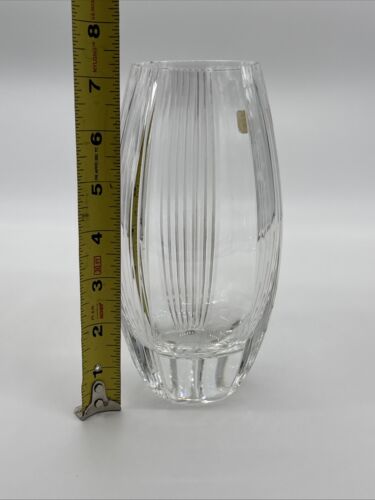 Lenox Crystal Glass Handcut Vase 7.25”T