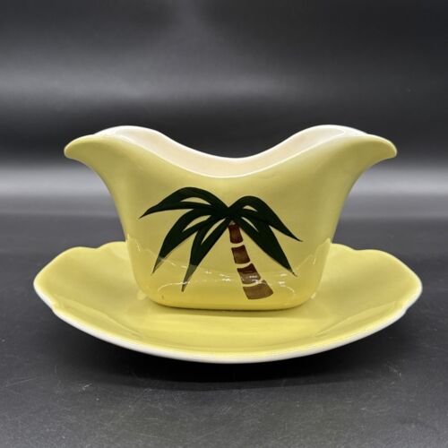 Tahitiby CONTINENTAL KILNS Gravy Boat with Attached Underplate 8 1/2”