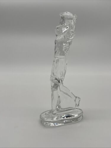 Waterford Crystal Lady Golfer Paperweight