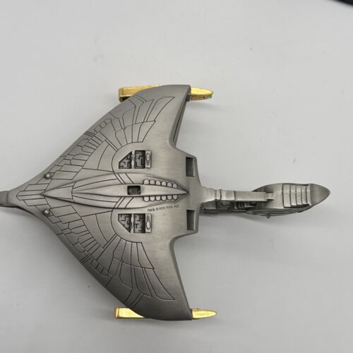 1992 Franklin Mint Star Trek The Next Generation Romulan War Bird Starship Model