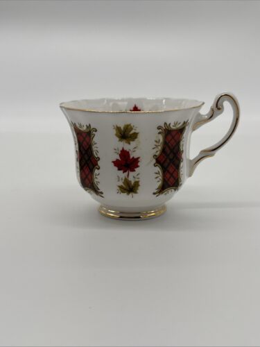 Royal Adderley Ridgway Potteries Ltd. Tea Cup and Saucer, Maple Leaf Tartan