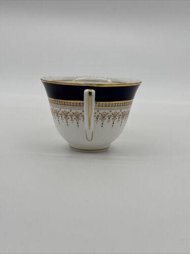 Royal Worcester Fine Bone China Cup and Saucer Set in Regency Blue Pattern