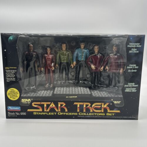 1994 STAR TREK STARFLEET OFFICERS COLLECTORS SET ACTION FIGURES Playmates 6190