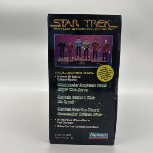 1994 STAR TREK STARFLEET OFFICERS COLLECTORS SET ACTION FIGURES Playmates 6190