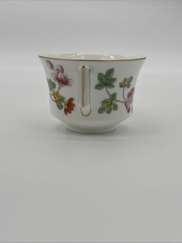 WEDGWOOD Williamsburg Cuckoo Pattern Footed Cup & Saucer