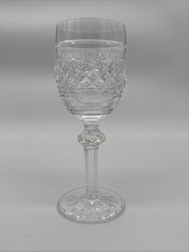 SET 4 of WATERFORD STEMWARE CRYSTAL Castletown White Wine Glasses Goblets 7"