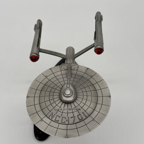 Franklin Mint Vintage Pewter Star Trek Starship Enterprise