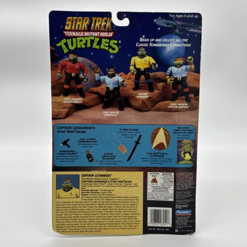 Teenage Mutant Ninja Turtles Star Trek Edition Vintage Full Set NEW