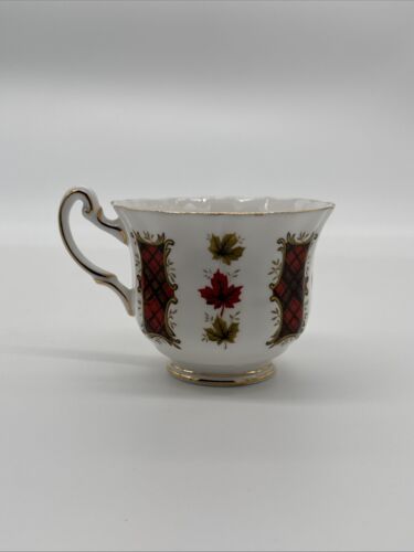 Royal Adderley Ridgway Potteries Ltd. Tea Cup and Saucer, Maple Leaf Tartan