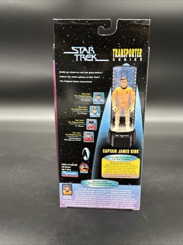 Playmates Toys STAR TREK CAPTAIN JAMES KIRK TRANSPORTER SERIES MIB Action Figure