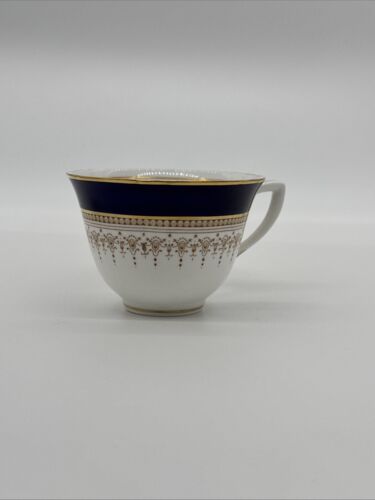 Royal Worcester Fine Bone China Cup and Saucer Set in Regency Blue Pattern