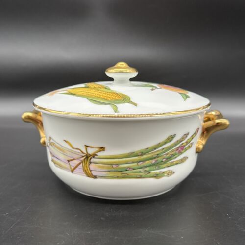 Royal Worcester Fine Porcelain Evesham Gold Oval Casserole Dish, Shape 28