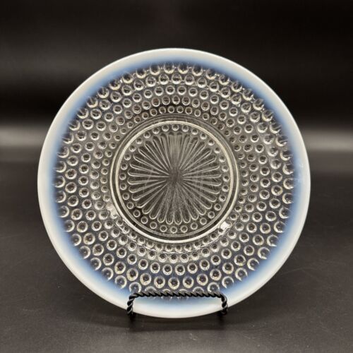 Vintage Anchor Hocking Moonstone Opalescent Hobnail Plates 8 1/2”