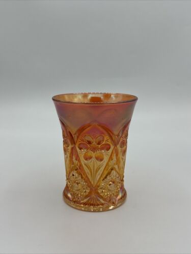 Rare Vintage 1930’s 'Four Seventy Four' Imperial Carnival Glass Tumbler USA