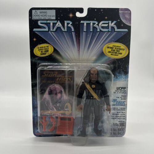 Playmates Toys Star Trek Lietenant JG Worf TNG 1993 NIP Action Figure