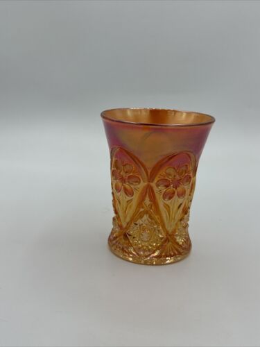 Rare Vintage 1930’s 'Four Seventy Four' Imperial Carnival Glass Tumbler USA