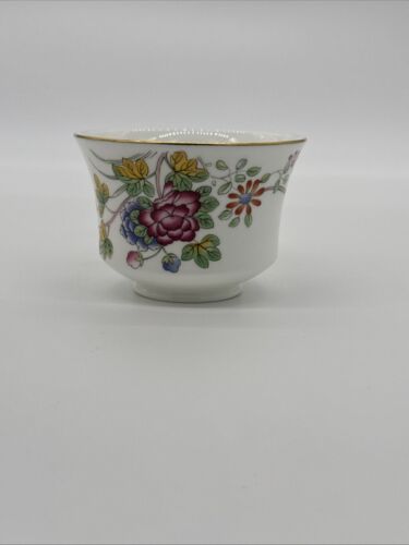 WEDGWOOD Williamsburg Cuckoo Pattern Footed Cup & Saucer