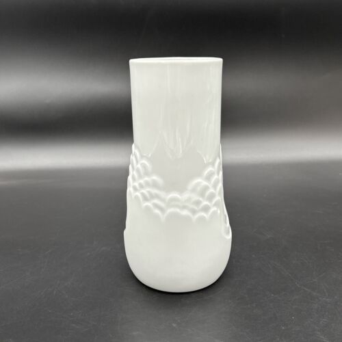 Vintage Thomas Germany / Rosenthal White Porcelain Vase 7 1/2”