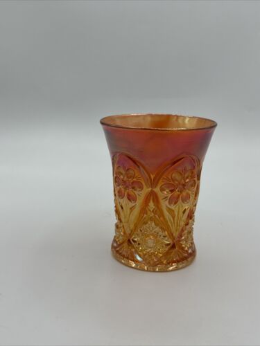 Rare Vintage 1930’s 'Four Seventy Four' Imperial Carnival Glass Tumbler USA