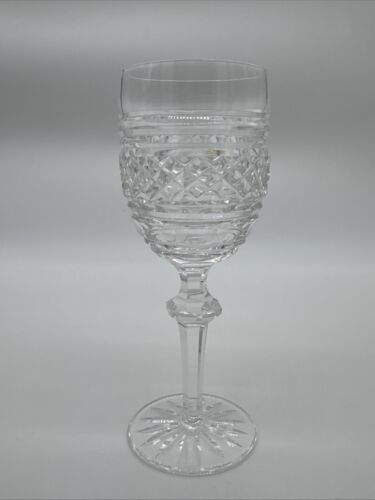 SET 4 of WATERFORD STEMWARE CRYSTAL Castletown White Wine Glasses Goblets 7"