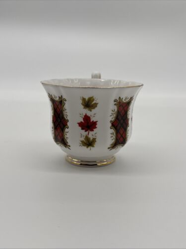 Royal Adderley Ridgway Potteries Ltd. Tea Cup and Saucer, Maple Leaf Tartan