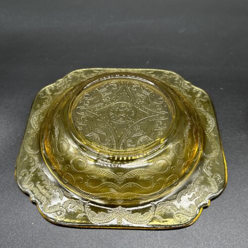 Federal RECOLLECTION Amber Round Butter Dish