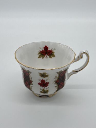 Royal Adderley Ridgway Potteries Ltd. Tea Cup and Saucer, Maple Leaf Tartan