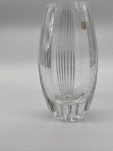 Lenox Crystal Glass Handcut Vase 7.25”T