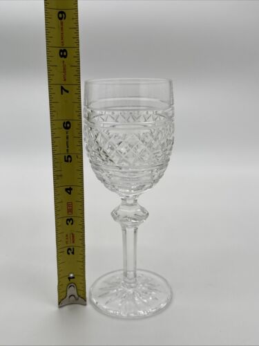 SET 4 of WATERFORD STEMWARE CRYSTAL Castletown White Wine Glasses Goblets 7"