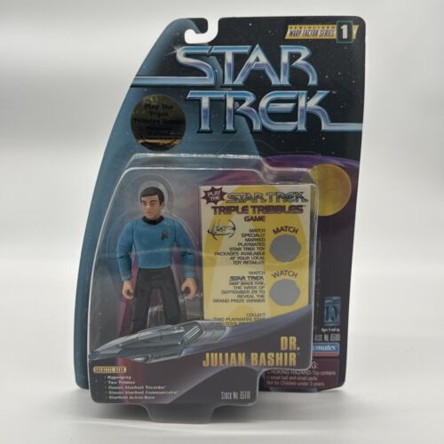 STAR TREK DR. JULIAN BASHIR MOC 1997 Playmates Warp Factor Series 1 TRIBBLE GAME