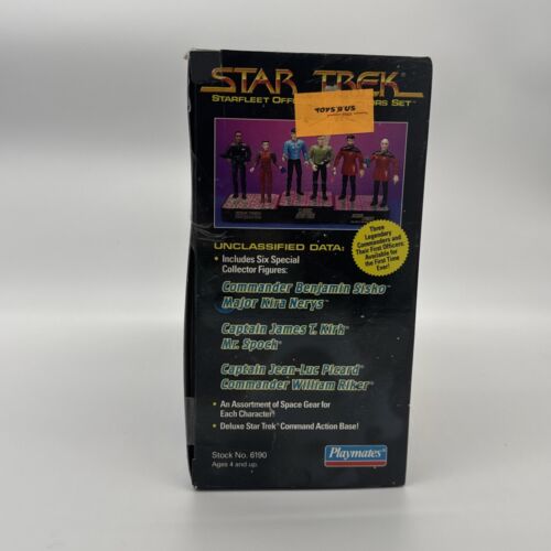 1994 STAR TREK STARFLEET OFFICERS COLLECTORS SET ACTION FIGURES Playmates 6190