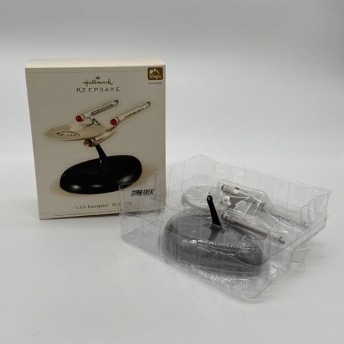 NEW Hallmark Christmas Ornament Star Trek U.S.S. Enterprise NCC-1701 Sound Light